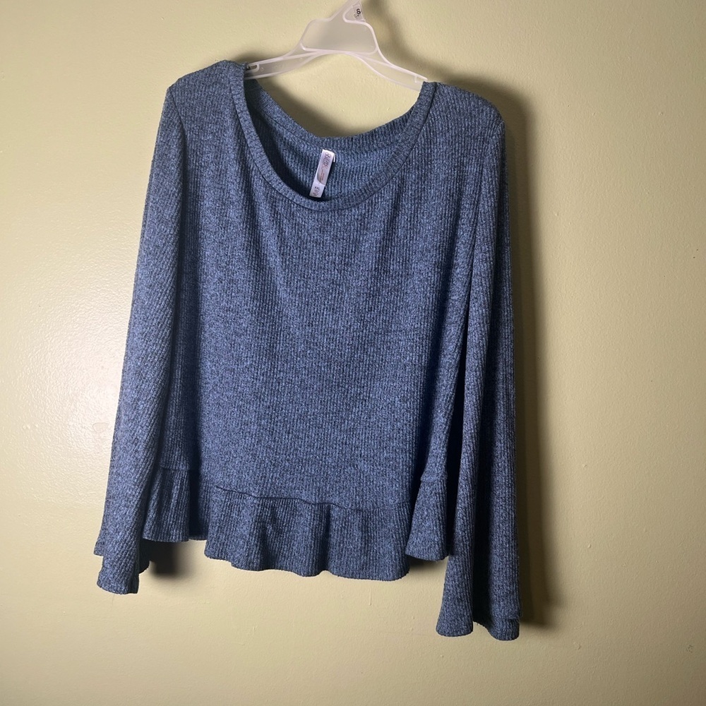 Gillian &Omalley sleepwear Women's Gray Long Sleeve Top - Picture 2 of 7